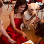 Jennifer Winget Instagram - Was a Merry Christmas with my #closerclan as Red ruled the roost with a delicious meal and the X’mas works! #christmascheer#someweremissedthroughouttheday😑 #dressedinred