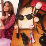 Jennifer Winget Instagram – Laying it all out for everyone who asked about my never-do-withouts whilst travelling – My music, lip balm and nudes for my pout, my shades to hide the zapped traveller eyes, my dirty little secret Dry shampoo, my perfume, monies, a good read and my Gillette Venus Breeze razor. All I need to #FeelTheBreeze