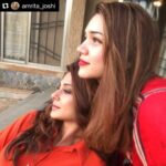 Jennifer Winget Instagram - #Repost @amrita_joshi ・・・ Staring at our orange sky #flambe 🔥#shadesofred #itsawrap #