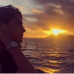 Jennifer Winget Instagram - Swallowing the sun. #beyhadh 's Mauritius leg wraps up with this perfect sunset. #itsawrap👏🏼