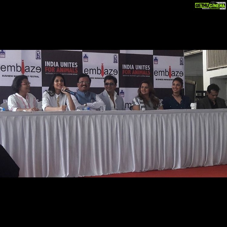 Jennifer Winget Instagram - So honoured to be given an opportunity by #mithibhaiemblaze to speak against #animalcruelty met some really inspiring people today and will continue to do my best to give these beautiful creatures a voice. #stopanimalcruelty#strictactionneeded#wesharethisplanetwithanimalfriends