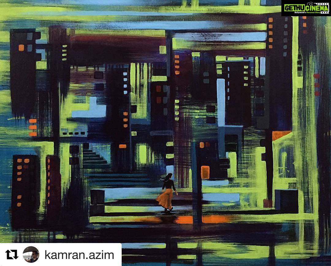 Jennifer Winget Instagram - Now that's a masterpiece! Guys pl follow @kamran.azim for such beautiful paintings. #Repost @kamran.azim with @repostapp ・・・ "Just a memory, that's what you are. Faded in time but warm enough to keep me going." #lostlove #acrylicpainting #acryliconcanvas #memories #city #cityscape #citylights #artsy #artist #artofvisuals #artoftheday #art_spotlight #artcollective #surreal #woman #instaart #instapic #instadaily #instaartist #fta #Artistsdrop #paintingforsale #paintingoftheday#dailysketch #moment #artoftheday #artistic_discover
