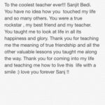 Jennifer Winget Instagram – #happyteachersday