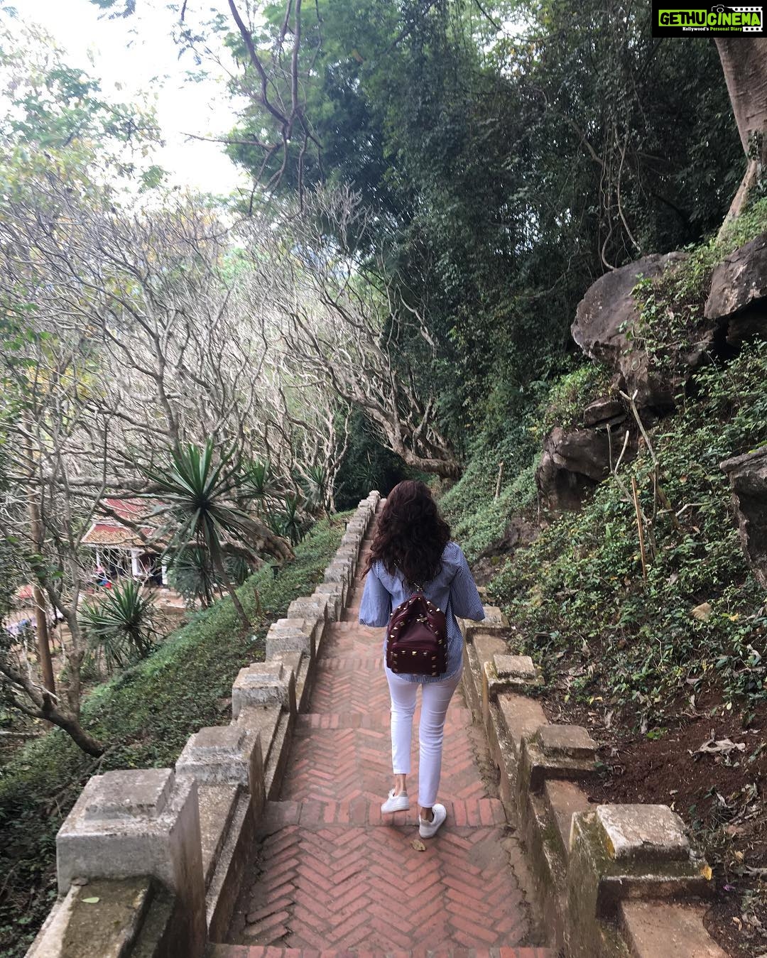 Kajal Aggarwal Instagram - #treklife #mountphousi #luangprabang Mount Phousi in Luang Prabang