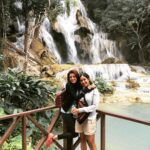 Kajal Aggarwal Instagram - Perfect start to the new year #trekking #kuangsiwaterfall #laos #luangprabang with the bestie💕 Kuang Si Falls