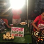 Kajal Aggarwal Instagram - #Laos #laosstreetfood #coconutpancakes so similar to our paniharam but made with coconut milk 😍