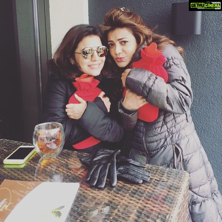 Kajal Aggarwal Instagram - #frozen #winterhascome #ljubljana #lakebled #hotwaterbottle #littleredbags #remindmeofchristmas Lake Bled