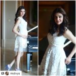 Kajal Aggarwal Instagram - #Repost @nkdivya with @repostapp ・・・ GORG!! @kajalaggarwalofficial in @pankajandnidhi , shoes @ivankatrump for the promotions of #kavalaivendam today styled by @nkdivya , @arpithakrishnappa makeup @vishalcharan86 , hair @ashwini_hairstylist #styling #kajalaggarwal