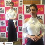 Kajal Aggarwal Instagram - #Repost @nkdivya with @repostapp ・・・ @kajalaggarwalofficial kick-starts #kavalaivendam promotions in @labelmanikananda @omega @stevemadden for a radio interview today styled by @nkdivya,@arpithakrishnappa. Make-up @vishalcharan86 , Hair @ashwini_hairstylist #styling #kajalaggarwal #stylefile
