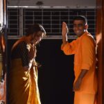 Kajal Aggarwal Instagram - Seeking blessings from the #swami @abhidaggubati 🙏🏻 #karaikudi #shootspirituality