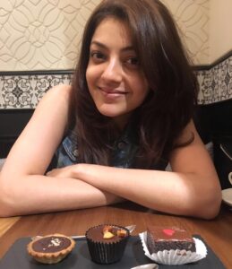 Kajal Aggarwal Instagram - #toeatornottoeat #dilemma #desertlove #chocolate