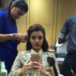 Kajal Aggarwal Instagram - #shootmode #khaidi150 #customaryselfie