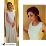 Kajal Aggarwal Instagram - #Repost @archamehta with @repostapp ・・・ Ethereal in white.. @kajalaggarwalofficial in @payalpratap and @amrapalijewels for an event today.. Hair : @ashwini_hairstylist Makeup: @vishalcharan86