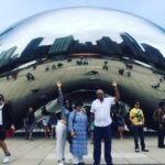 Kajal Aggarwal Instagram - #skyline #postlunchwalks #steel #metal #concrete #citiesoftheworld #thebean