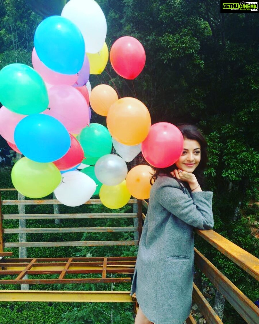 Kajal Aggarwal Instagram - #happiness #balloons #makingwishes