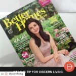Kajal Aggarwal Instagram - @discernliving #GPRepost,#reposter,#notetag @discernliving via @GPRepostApp ======> @discernliving:@kajalaggarwalofficial was featured in the June issue of @betterhomesandgardens ! Here, she shares an exclusive home tip for all our #Discerners: "I am a stickler for tidiness and very careful with how I treat my clothes. I keep my formal dresses in garment bags and keep my cupboard moisture-free by using a small dehumidifier." #DiscernTip If you don't have a dehumidifier, you can use the Silica Gel packets that are usually found in newly-purchased shoes and handbags. For more tips on how to give your home a stylish #monsoon makeover, read our blog post - link in bio #KajalForDiscernLiving #DiscernLiving #KajalAgarwal #homehacks #hometips