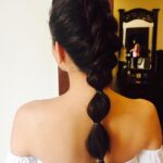 Kajal Aggarwal Instagram - #newlove #alligatorbraid spot the artist in the mirror reflection @mehakoberoi 😘