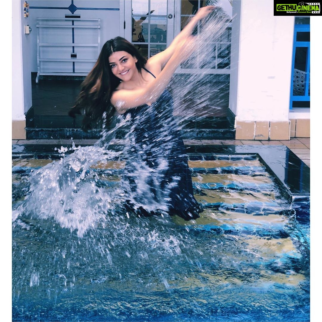 Kajal Aggarwal Instagram - #QuiteTheStorm #SplashesAreMyPassion @reugelsmarkus (inspiration) for starters, what do you think? Gopalpur-On-Sea, Orissa, India
