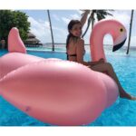 Kajal Aggarwal Instagram - #ridingflamingos