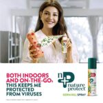 Kajal Aggarwal Instagram – In these times, we must avoid stepping out. But if you must step out do wear a mask and sanitize hands & surfaces. For my sanitization needs I trust @natureprotect.india

Made with neem and naturally-sourced active, it is safe to use as well.

#natureprotect #newwayofliving #hygienefirst #naturessuperheros #powerofnature #neem #natureprotectdisinfectant