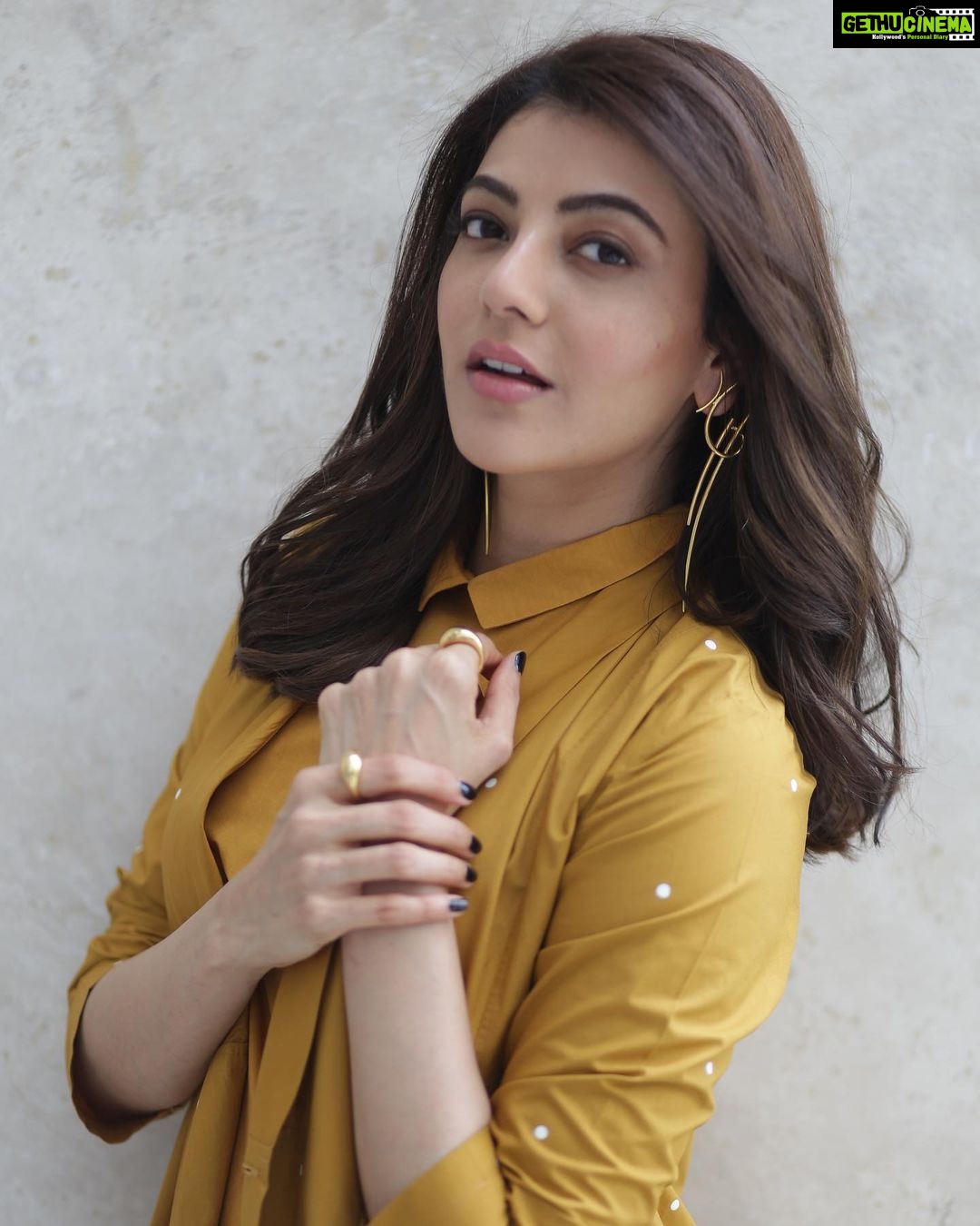 Kajal Aggarwal Instagram - In @three.clothing and @misho_designs styled by @shreejarajgopal hair @hairbymegha makeup @vishalcharanmakeuphair pic by @kiransaphotography 💕