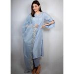 Kajal Aggarwal Instagram - 💙 Outfit - @weaveinindia @spiffypublicrelations Earrings - @misho_designs Make up - @vishalcharanmakeuphair Hair - @hairbymegha Photography- @kiransaphotography Styling - @nkdivya @arpithakrishnappa