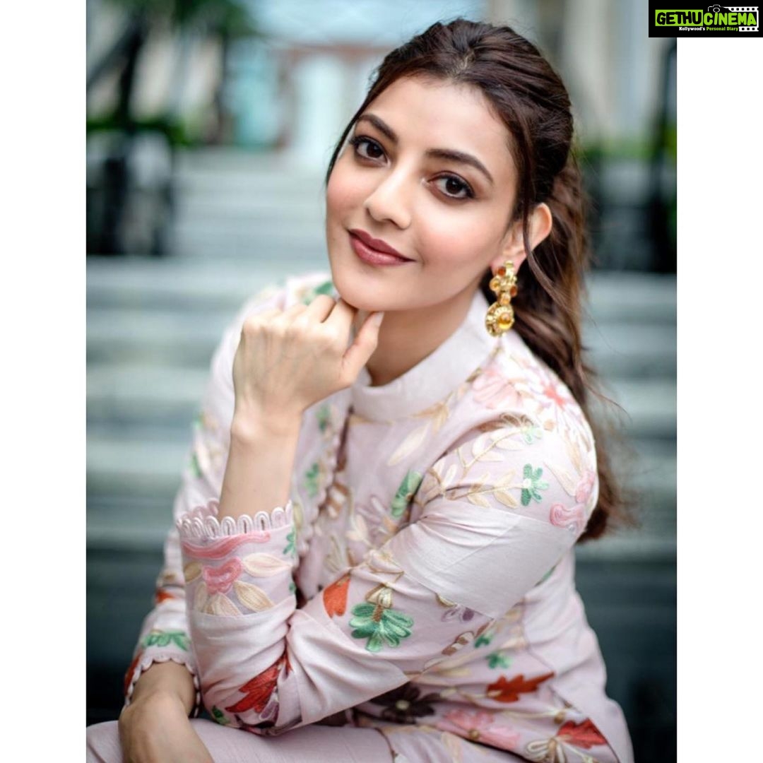 Kajal Aggarwal Instagram - outfit - @sobariko Earrings - @risnjewels Hair - @hairbymegha Makeup - @vishalcharanmakeuphair Photography - @kiransaphotography Styling - @nkdivya @arpithakrishnappa