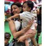 Kajal Aggarwal Instagram - #weekendwellbegun #nephewduty #ishaanvalecha #loveofmylife 😍❤️