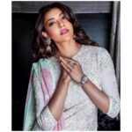 Kajal Aggarwal Instagram - #throwback to wearing one of my favourites @madsamtinzin 💕 Earrings - @tyaanijewellery watch - @cartier Pc- @jitendrabhagavatulaa makeup- @vishalcharanmakeuphair hair - @hairstylist_noori