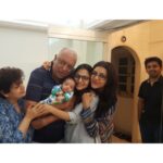 Kajal Aggarwal Instagram – Papa, from a father to a grandfather. @suman.agg09 @vinayagg2060 @nishaaggarwal @mastkarandar #ishaanvalecha ❤️