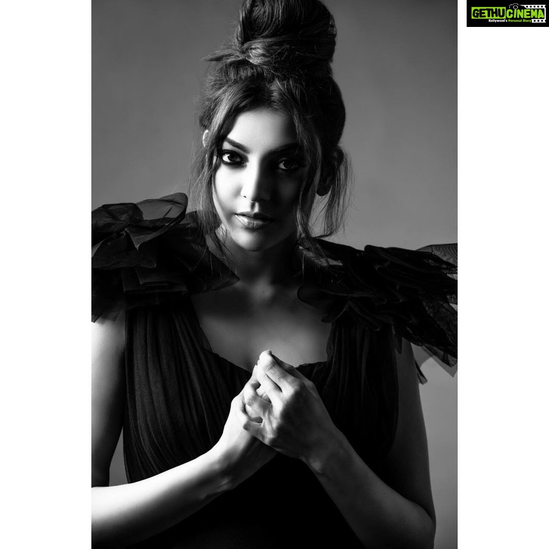 Kajal Aggarwal Instagram - 'Her messy hair is a visible attribute of her stubborn spirit, as she shakes it free, she smiles knowing wild is her favourite colour.' Word - Kajal Aggarwal Instagram - 'Her messy hair is a visible attribute of her stubborn spirit, as she shakes it free, she smiles knowing wild is her favourite colour.' Word -