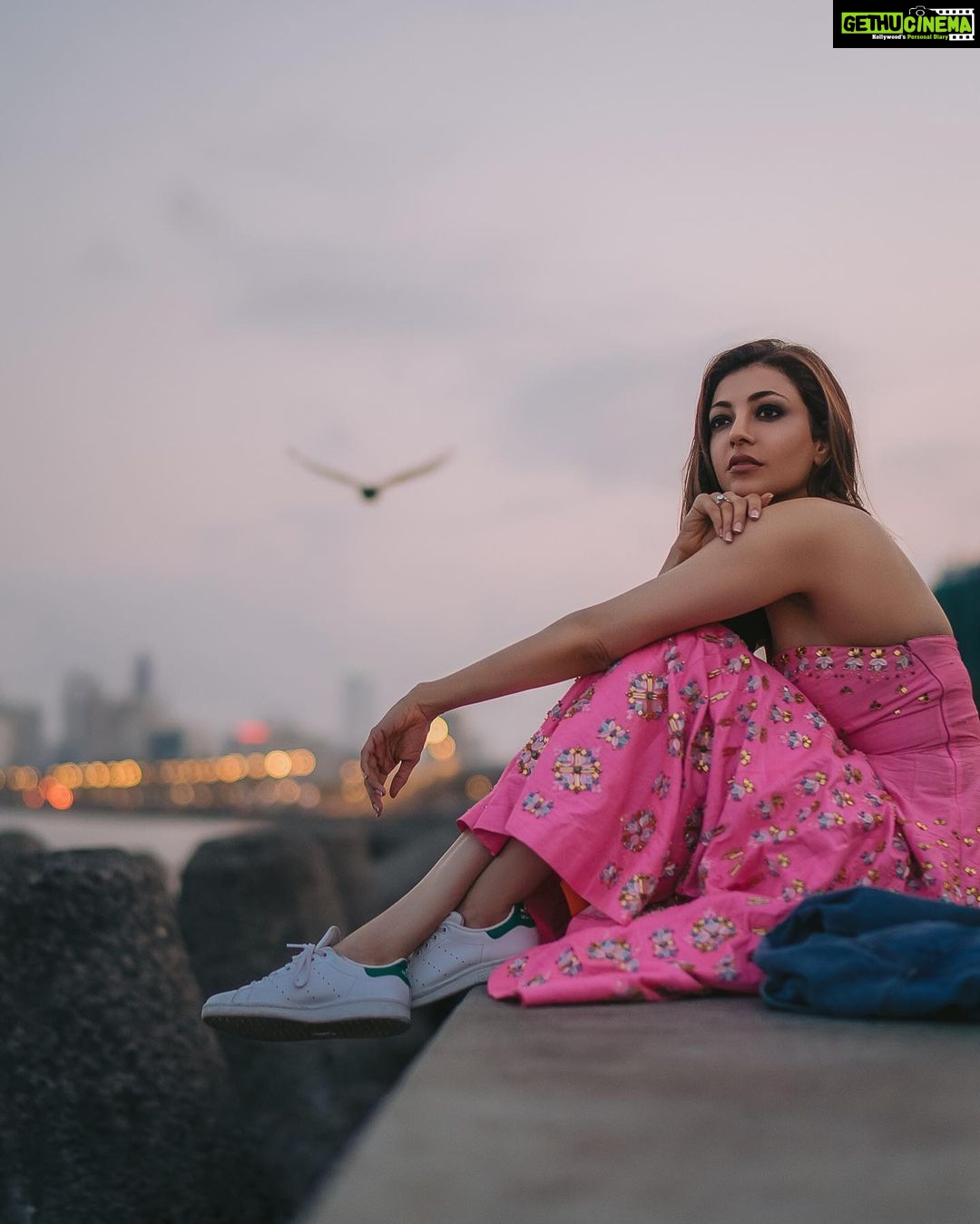 Kajal Aggarwal Instagram - P.s- that bird is not added in post, itโs real. The timing was perfect :) and @josephradhik was ecstatic! He has quite a few shots where he also shifted focus, and I love those shots, turned out being quite symbolic, metaphorical ๐