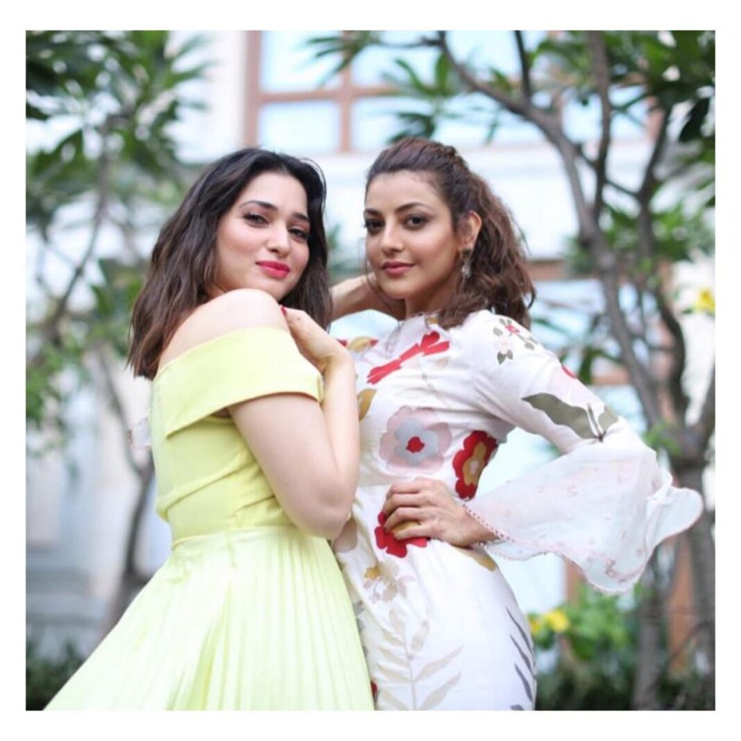 Kajal Aggarwal Instagram - Why wait for the perfect script to get us in one frame ? @tamannaahspeaks