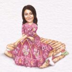 Kajal Aggarwal Instagram - Thank you @celebsonsandwiches for my grilled Chana-masala sandwich (with extra cheese and lettuce leaves ofcourse) That would be my accurate choice! 🤪 hehe Also, love the way I’m so casually perched upon it! #adorbs