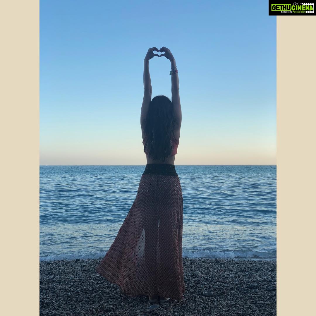 Kajal Aggarwal Instagram - The Earth, Ocean and Blue sky.. Grace is all I see! La Cala De Villajoyosa