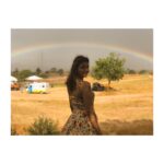 Kajal Aggarwal Instagram - #Thebowtomyarrow 🌦🌈#chasingrainbows 📸 @tejagaru Ramoji Film City