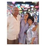 Kajal Aggarwal Instagram – When my adorable @suman.agg09 and @vinayagg2060 come visit me in #siemreap #parentslove #cannotgetbetter β€οΈ