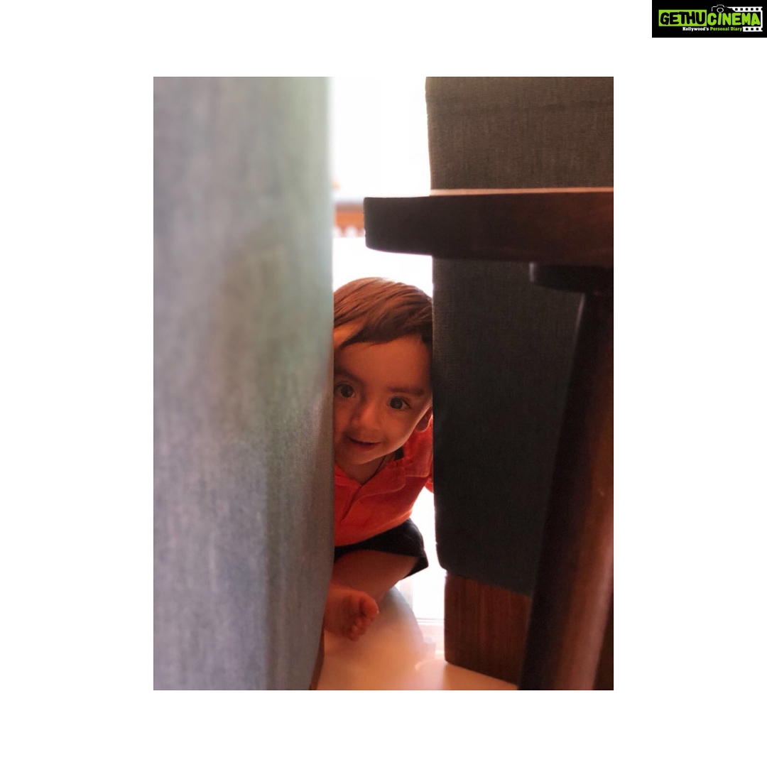 Kajal Aggarwal Instagram - Hide and seek with my #LadooGopal #IshaanValecha 😍