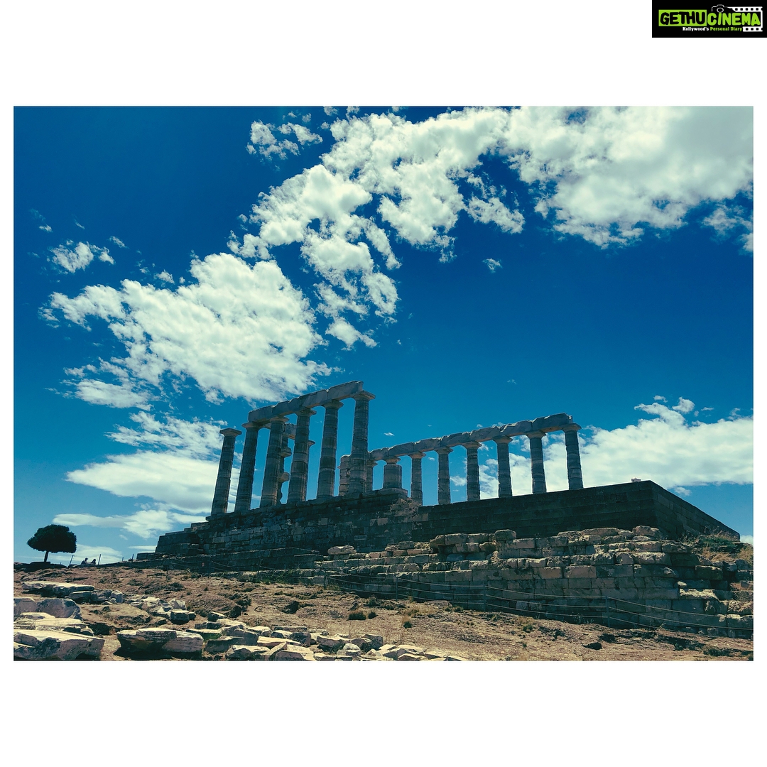 Kajal Aggarwal Instagram - Last two of these pics.. And I’m done :) Temple of Poseidon, Sounion, Greece