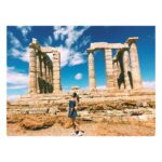 Kajal Aggarwal Instagram - Temple of Poseidon. #secondprimordialorder #poseidon #godofsea #kronosandrhea #greekmythology 😍 Temple of Poseidon, Sounion, Greece