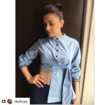 Kajal Aggarwal Instagram – 💙 #Repost @nkdivya with @get_repost
・・・
Not without the details 🙌🙌 My @kajalaggarwalofficial in 
Outfit – @thenotebookstudio 
Fab beauty by – @vishalcharan86 @ashwini_hairstylist