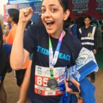 Kajal Aggarwal Instagram - And it's done.. @tatamummarathon 2018 thank you to all those who have donated generously for #ThinkPeace #smallandsteadygoals #bucketlist