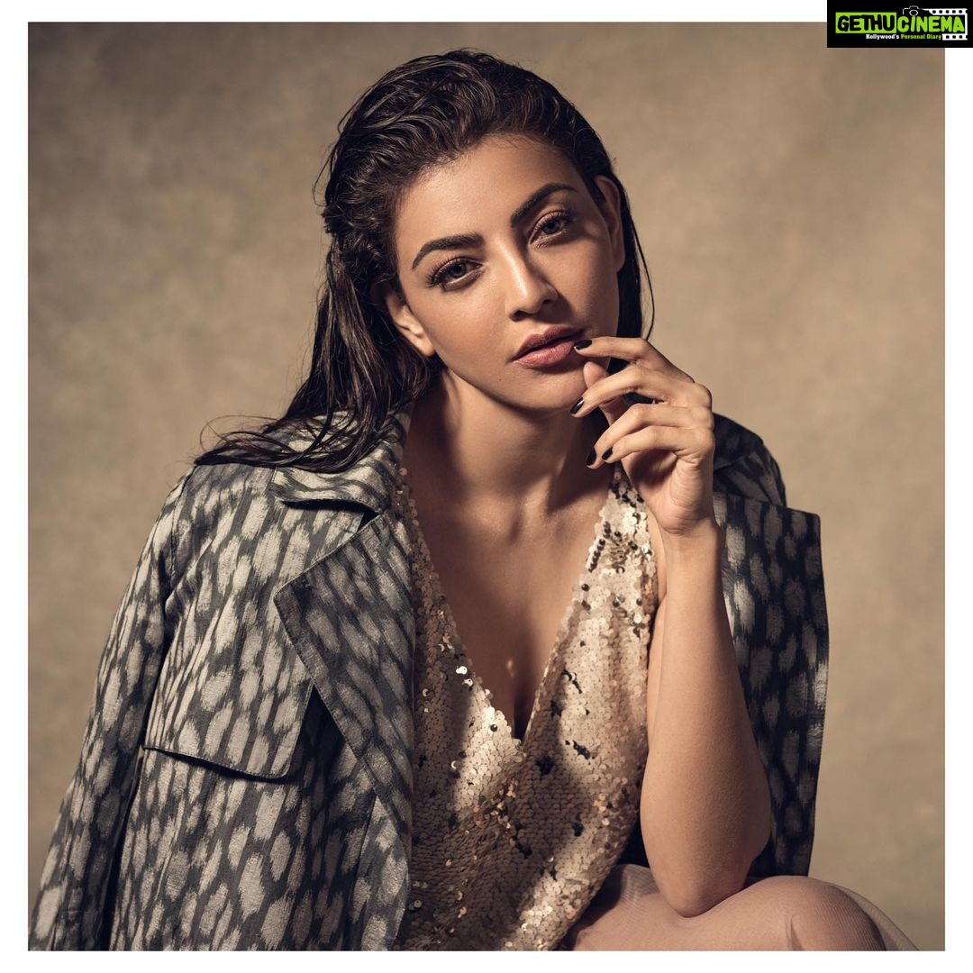 Kajal Aggarwal Instagram - Soul of a mermaid 🧜🏻♀️ , fire of a lioness 🦁 , heart of a hippie ❤️ , spirit of a butterfly 🦋 Jacket- @labelalamelu Skirt & top- @rockystarofficial @vandafashionagency