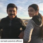 Kajal Aggarwal Instagram - #Repost @ramesh.aravind.official (@get_repost) ・・・ With the Bella in the French Riveria!! #thatrhymes #Parisparis @kajalaggarwalofficial #freezingwinters #rooftopshoots