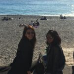 Kajal Aggarwal Instagram - When the bestie visits 😻👭@pre.anca Nice Beach, the French Riviera