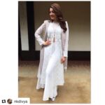 Kajal Aggarwal Instagram - #Repost @nkdivya (@get_repost) ・・・ Simply Elegant @kajalaggarwalofficial in @houseofkotwara , earrings @purabpaschim for tv interviews of #NeneRajuNeneManthri in Hyderabad today! Beauty @vishalcharan86 @ashwini_hairstylist