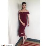 Kajal Aggarwal Instagram – #Repost @nkdivya (@get_repost)
・・・
⚡️⚡️ Oh so Glamour ⚡️⚡️ @kajalaggarwalofficial in @nikhilthampi , shoes @maisonvalentino for the promotions of #NeneRajuNeneManthri in Bangalore today! Glam by @vishalcharan86 @ashwini_hairstylist