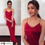 Kajal Aggarwal Instagram - #Repost @nkdivya (@get_repost) ・・・ Babe in crimson 💥💥 @kajalaggarwalofficial in a stunning custom @sunainakhera outfit , earrings @bellezajewels for the promotions of #NeneRajuNeneMantri in Hyderabad! Beauty by @vishalcharan86 , @ashwini_hairstylist #nonecandobetter #kajalaggarwal