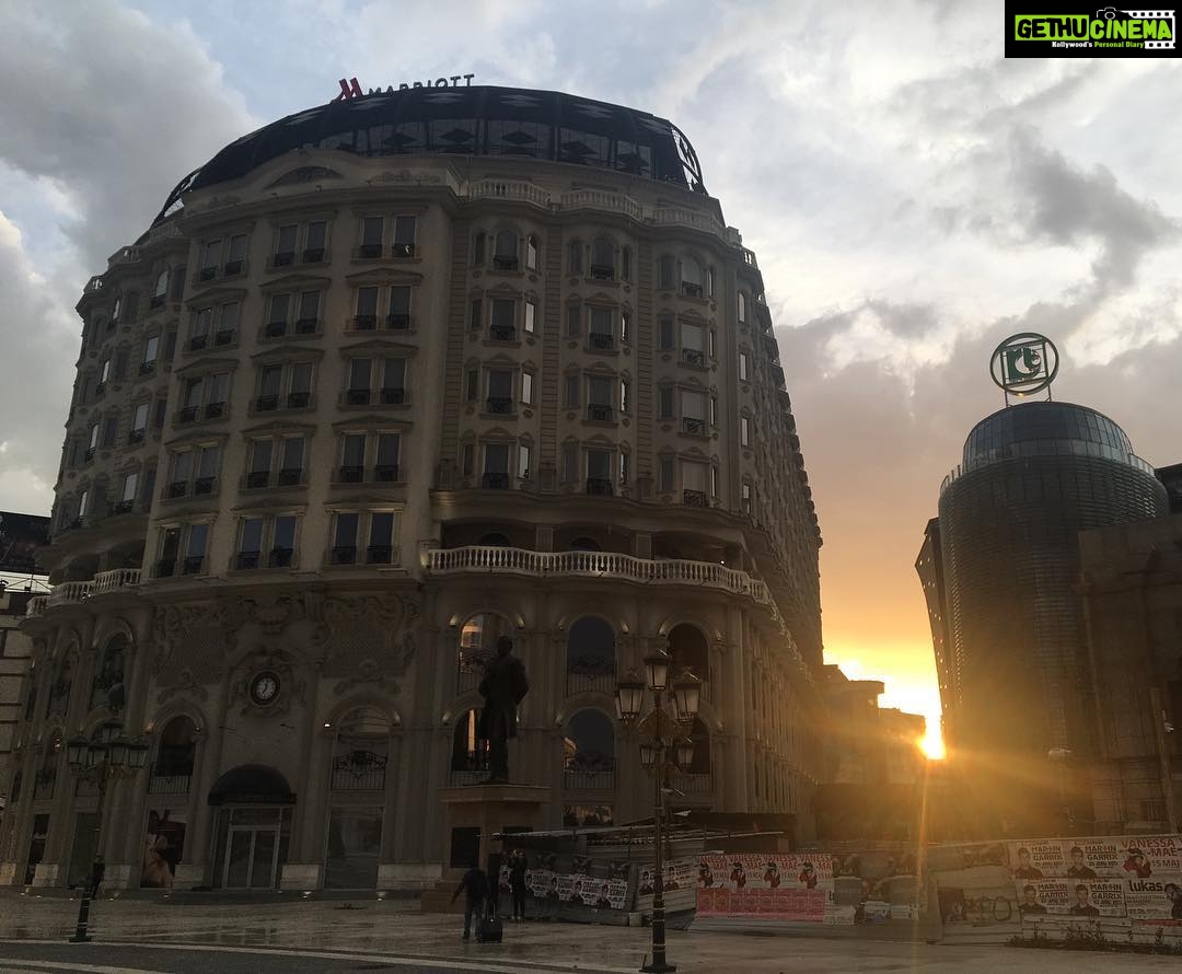 Kajal Aggarwal Instagram - #beautifulsunset #skopje #nofilterneeded Skopje