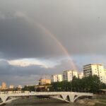 Kajal Aggarwal Instagram – #nofilterneeded #cannotgetover #rainbows #allthingsbeautiful #skopje 😍 Stone Bridge